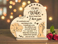 “To My Wife” Wooden Message Table Decor